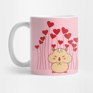 Valentine Hamster Heart balloon Chipmunk Mug